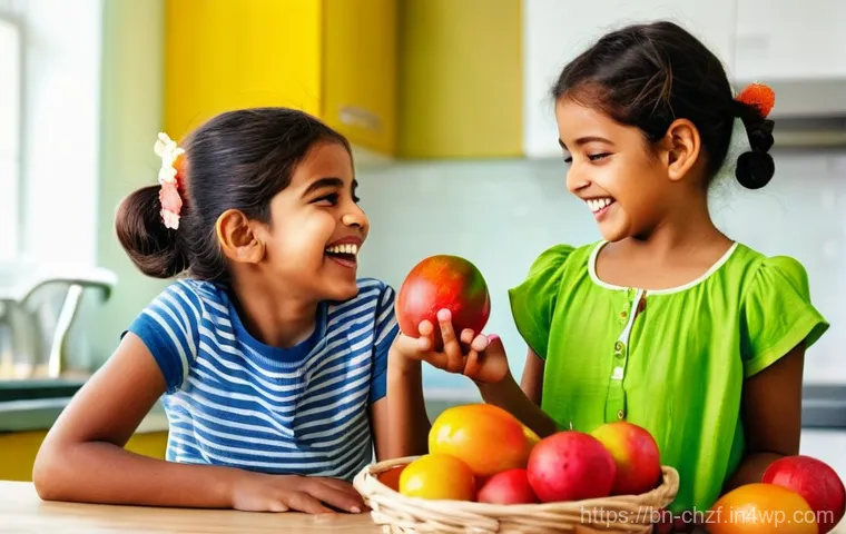 식재료 활용 아이디어  계절별 요리 - **Prompt:** A heartwarming scene of a multi-generational Bengali family enjoying a meal prepared wit...