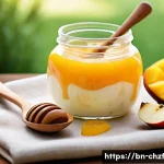 Home 18 식재료를 활용한 간단 디저트 레시피 - A vibrant, fresh dessert scene featuring a clear glass bowl filled with chilled milk mixed with fres...